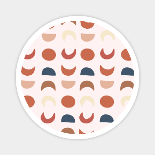 Red Moon Phases Pattern Magnet